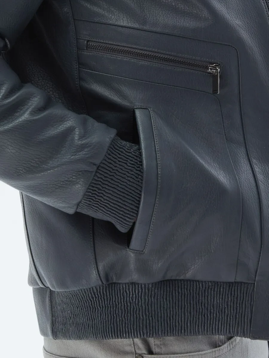 Grey Sheep Leather Leather Coat - 5