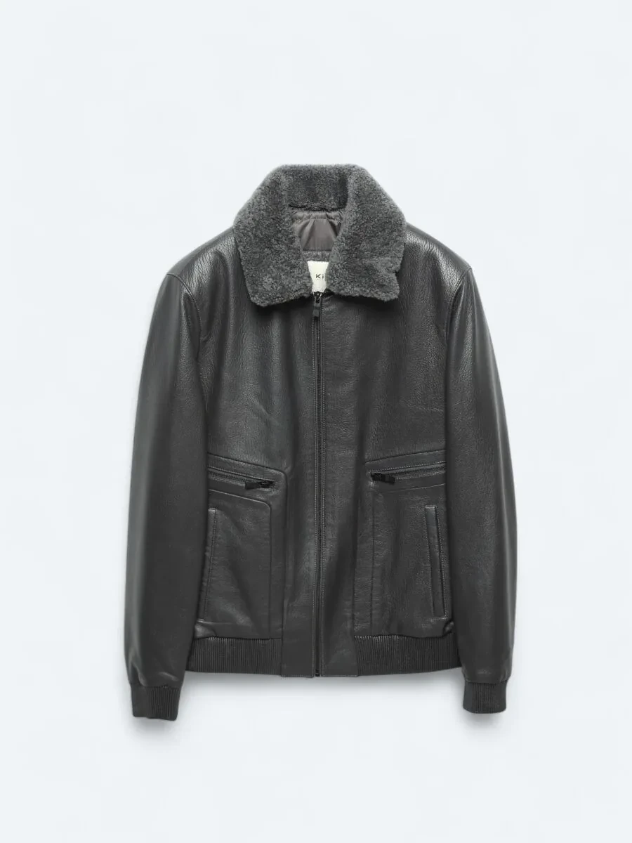 Grey Sheep Leather Leather Coat - 8