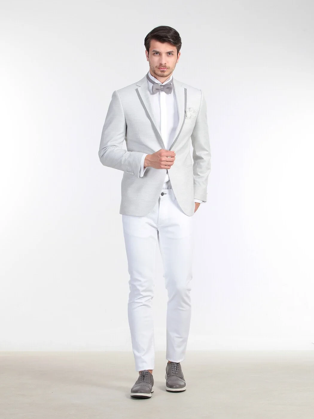 Grey Slim Fit Jacket - 4