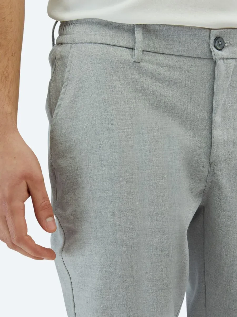 Grey Weaving Casual Trousers - 3