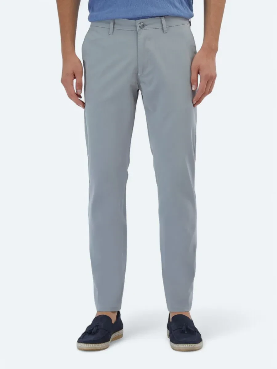 Grey Weaving Casual Trousers - 2