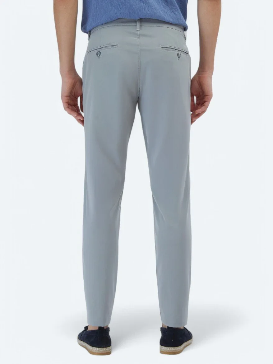 Grey Weaving Casual Trousers - 5