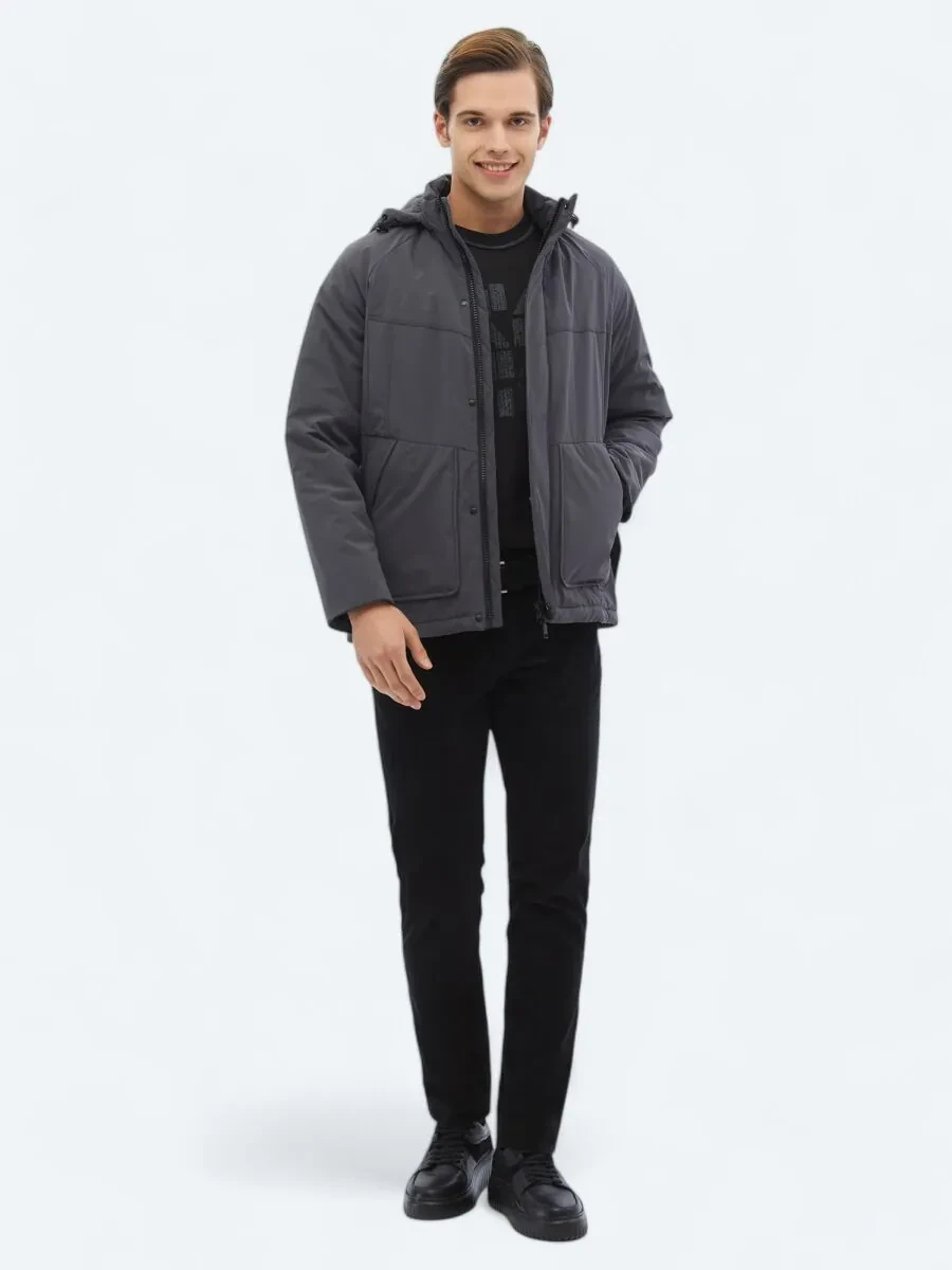 Grey Weaving Coat - 2