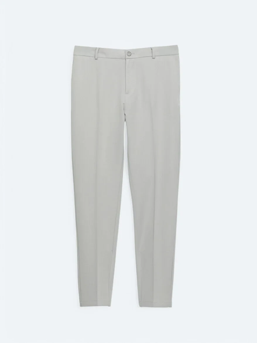 Grey Weaving Jogging Fit Casual Trousers - 6