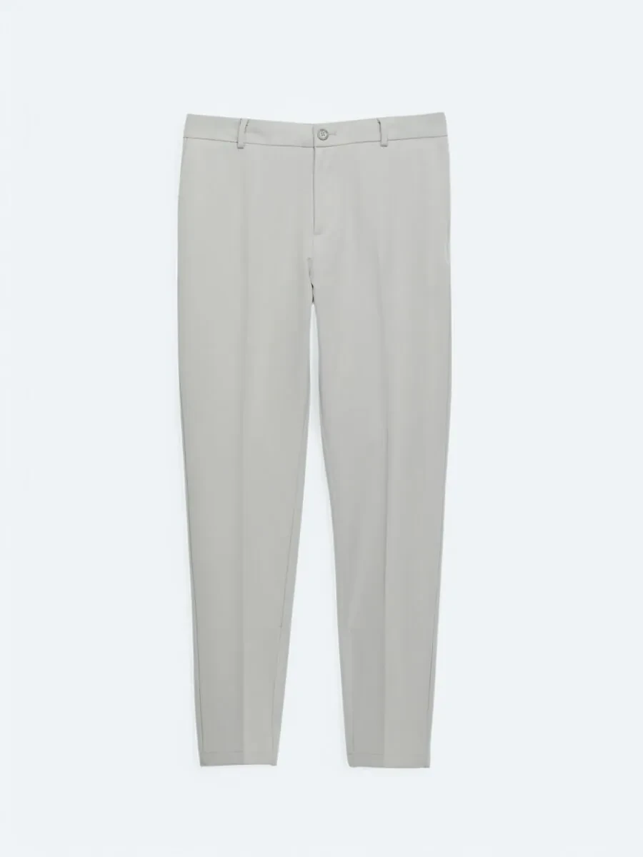 Grey Weaving Jogging Fit Casual Trousers - 6