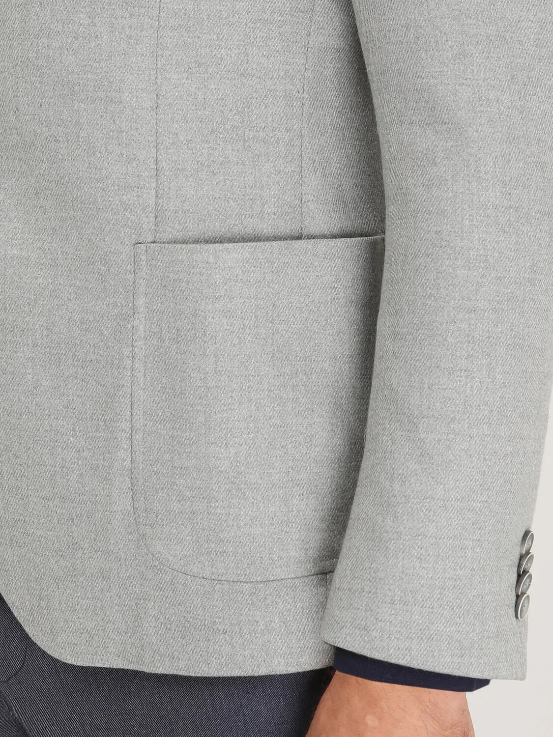 Gri Desenli Modern Fit Ceket - 4