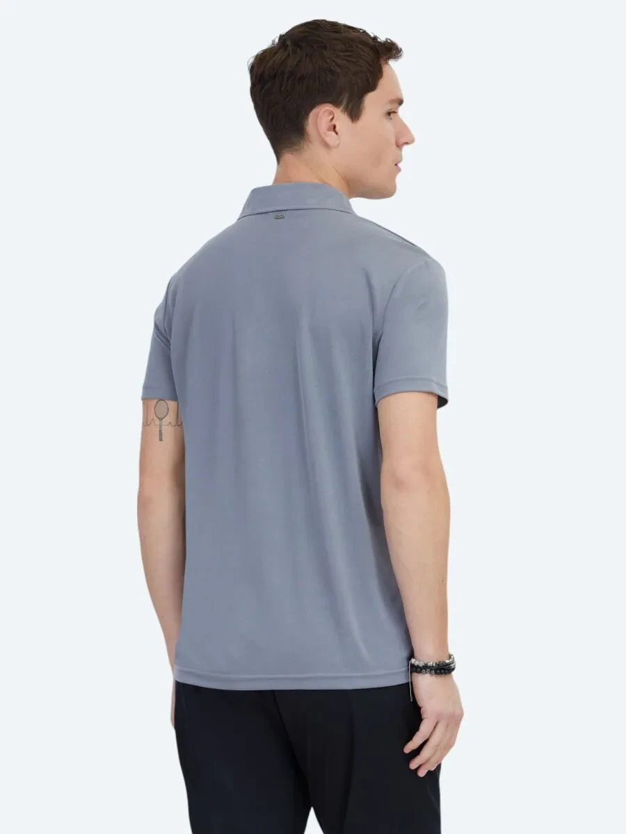 Gri Düz Regular Fit Casual Gömlek - 5