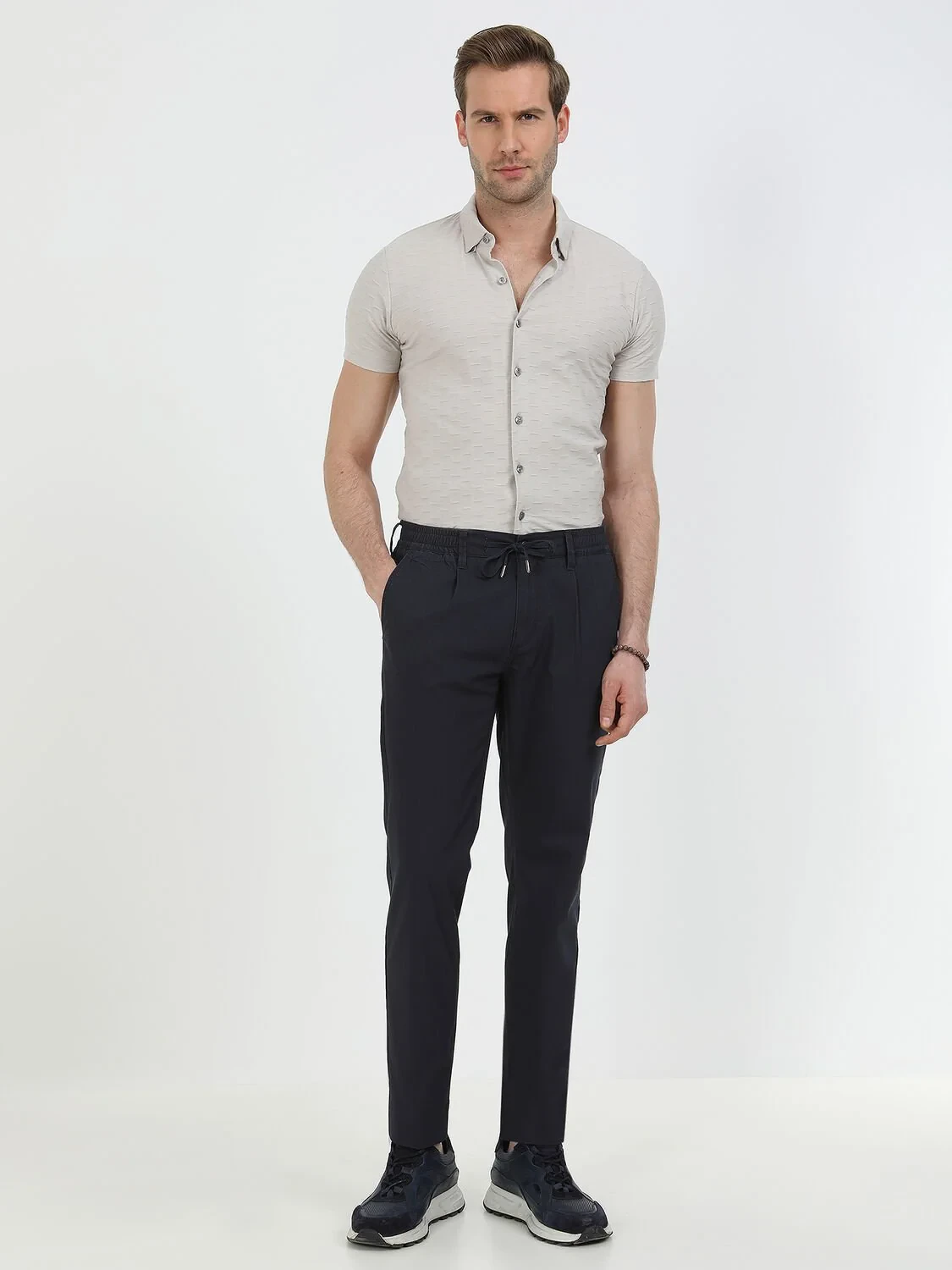 Gri Regular Fit Casual %100 Pamuk Gömlek - 3