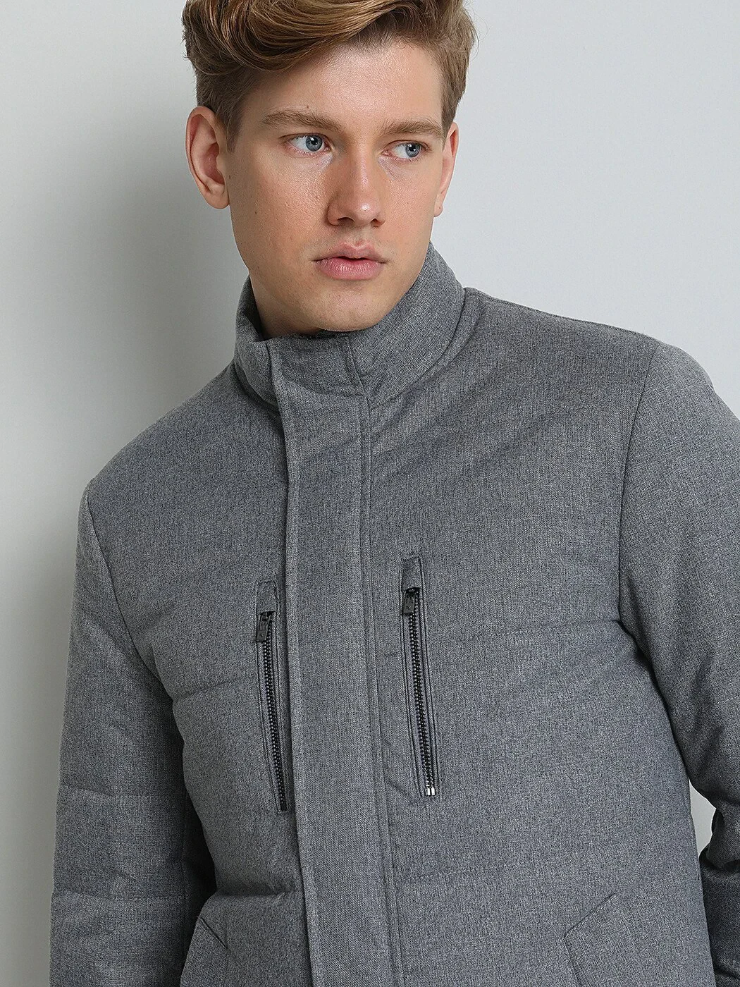 Gri Regular Fit Spor Ceket - 1