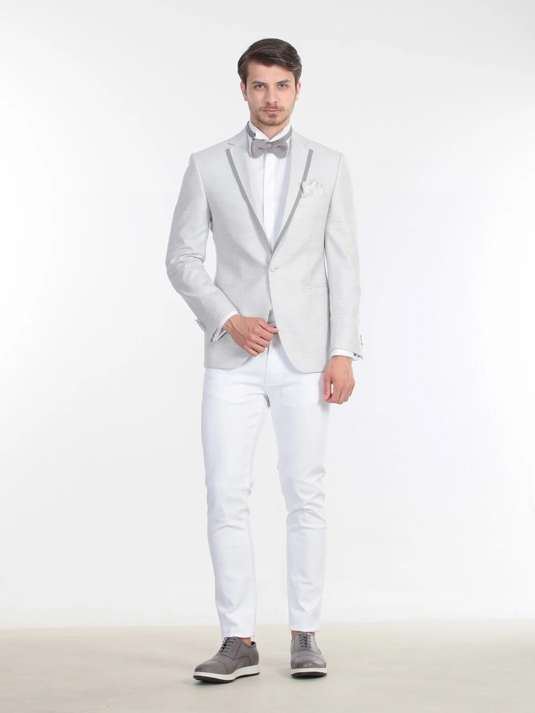 Gri Slim Fit Ceket - 1