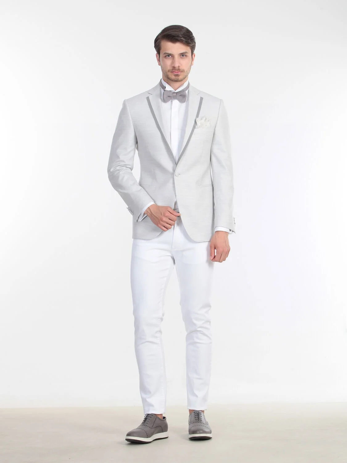 Gri Slim Fit Ceket - 1