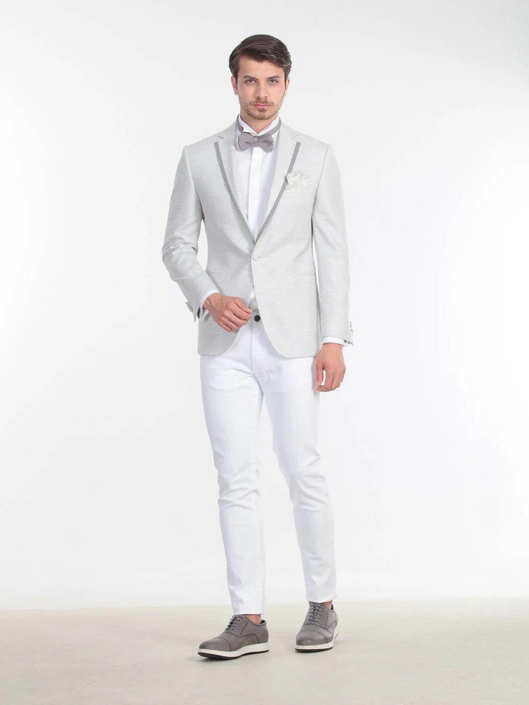 Gri Slim Fit Ceket - 2