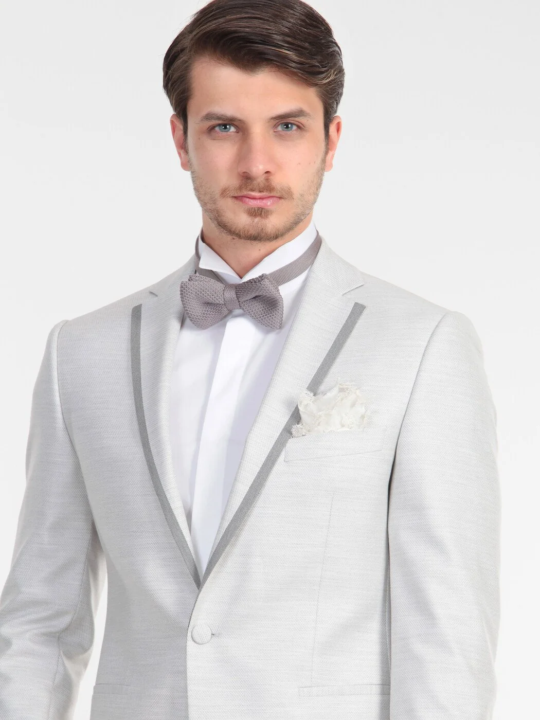 Gri Slim Fit Ceket - 5