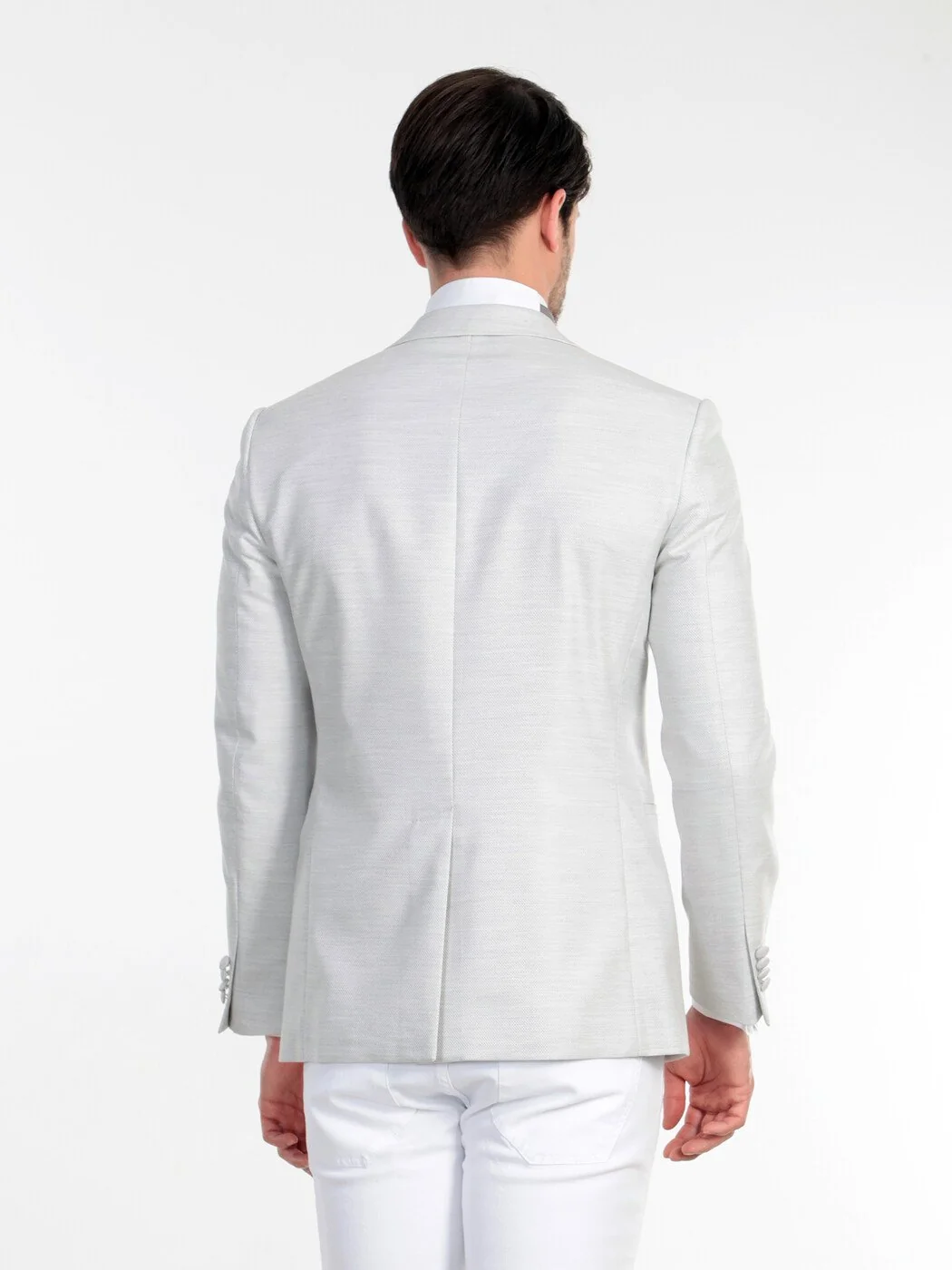 Gri Slim Fit Ceket - 6