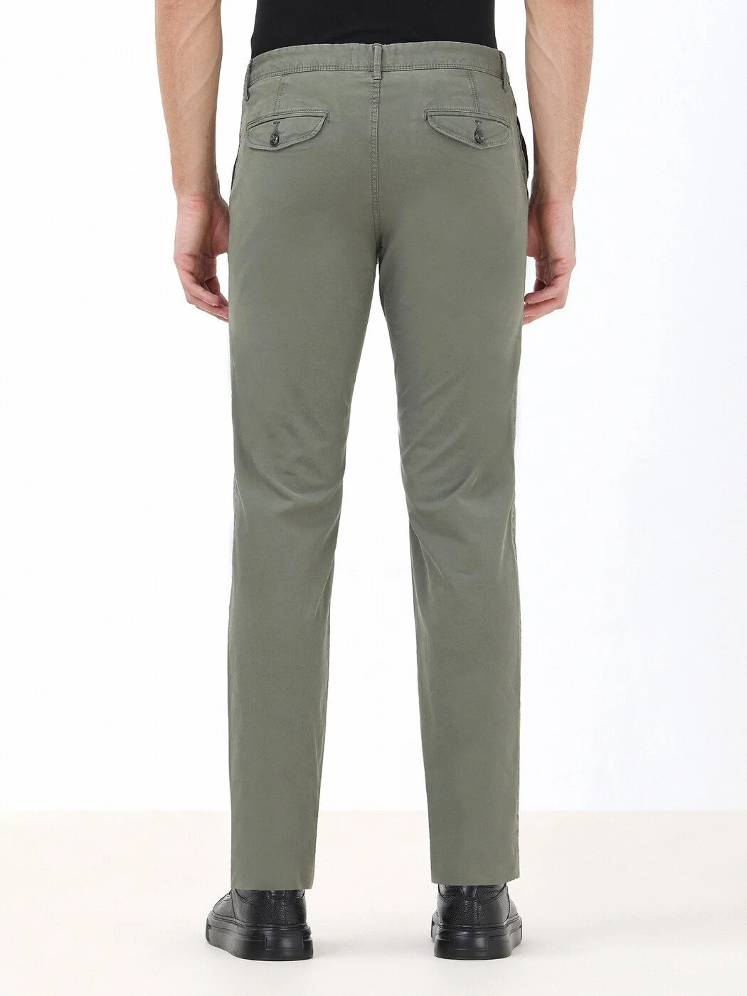 Haki Dokuma Slim Fit Casual Pantolon - 4