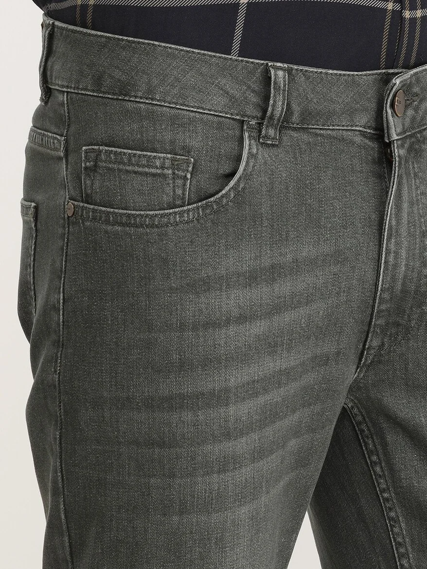 Haki Slim Fit Denim Pamuk Karışımlı Pantolon - 1