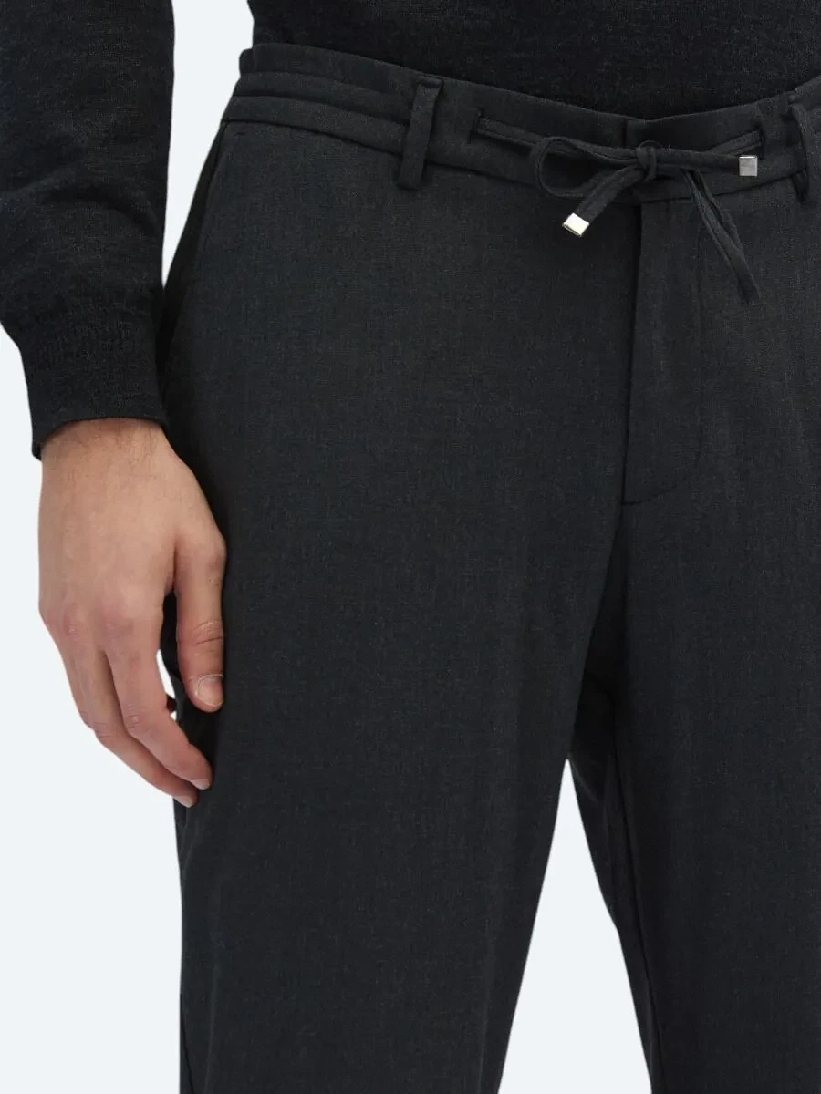Hard Coal Knitting Jogging Fit Casual Trousers - 3