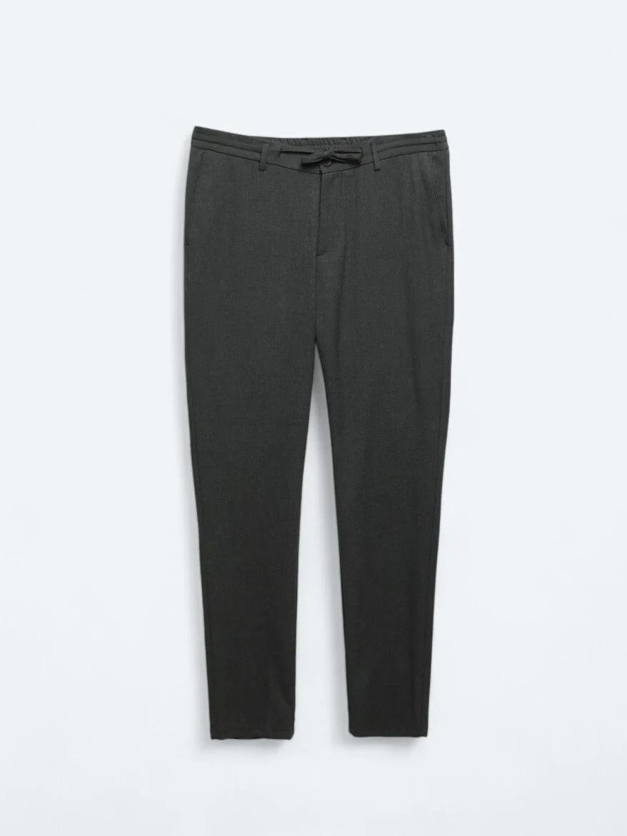 Hard Coal Knitting Jogging Fit Casual Trousers - 5