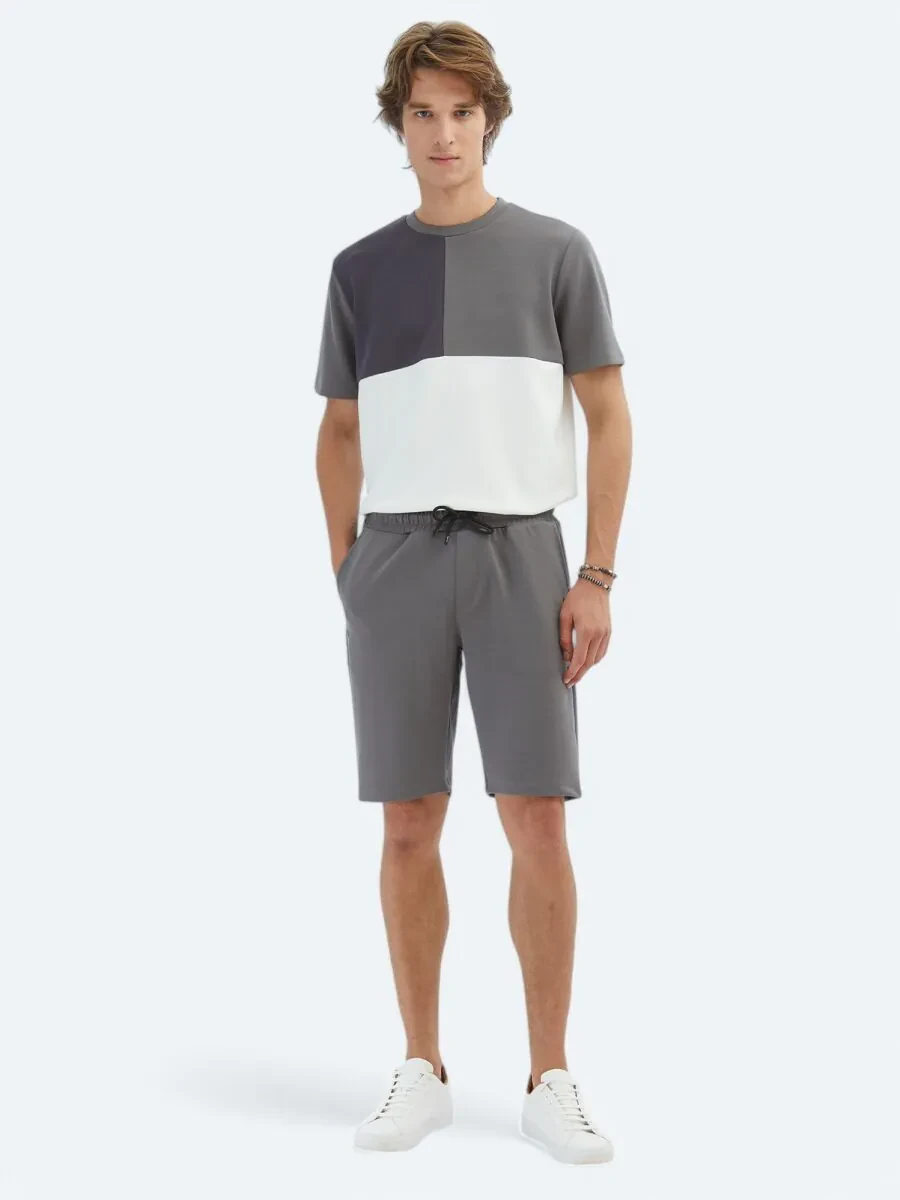 Hard Coal Knitting Jogging Fit Sport Bermuda - 1