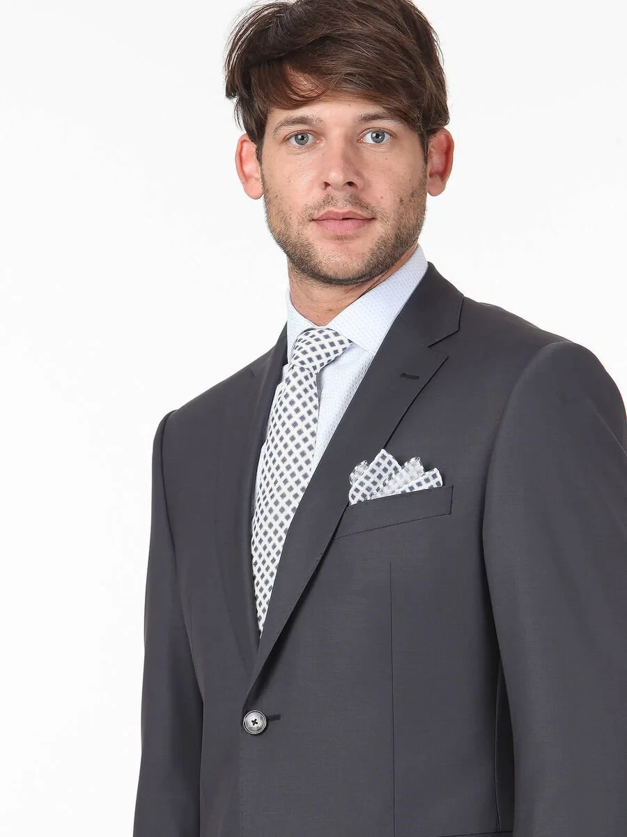 Hard Coal Modern Fit Wool Blended Suit - 2