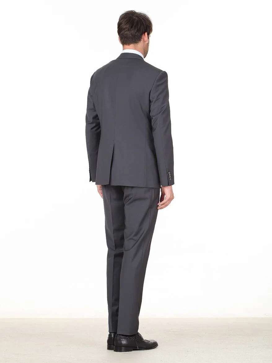 Hard Coal Modern Fit Wool Blended Suit - 4