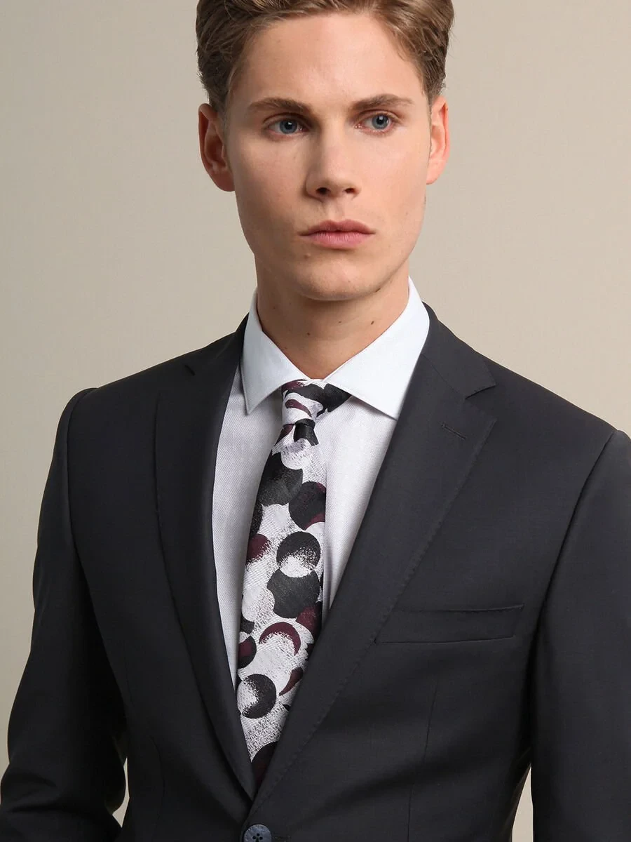 Hard Coal Modern Fit Wool Blended Suit - 1