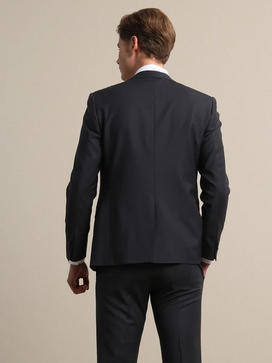 Hard Coal Modern Fit Wool Blended Suit - 5