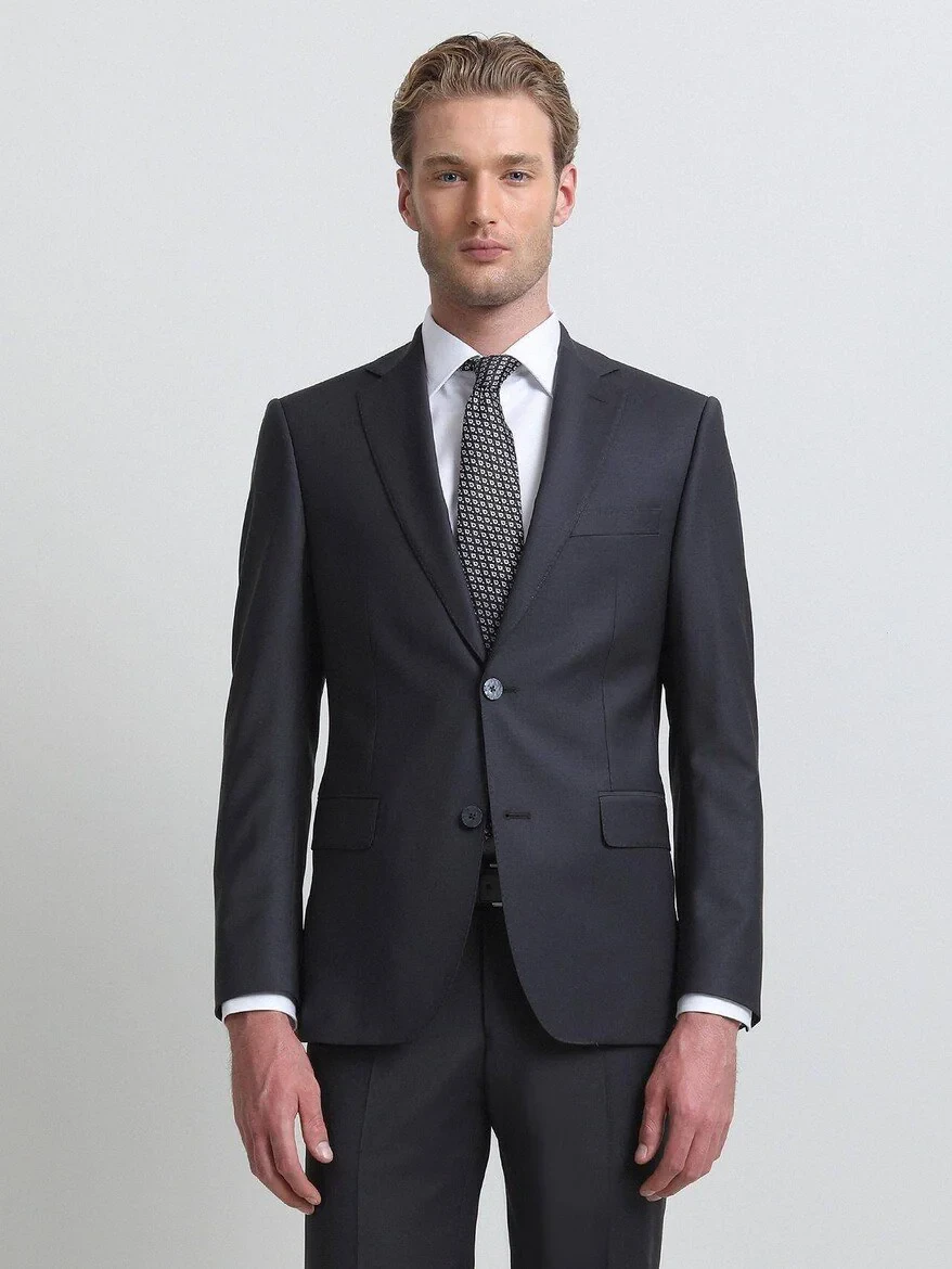 Hard Coal Modern Fit Wool Blended Suit - 2