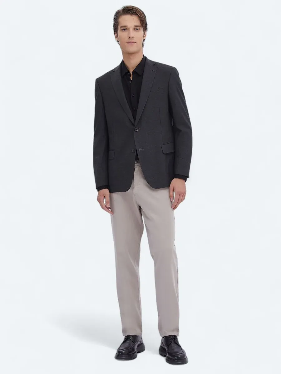 Hard Coal Patterned Regular Fit Recycled Jacket - 2