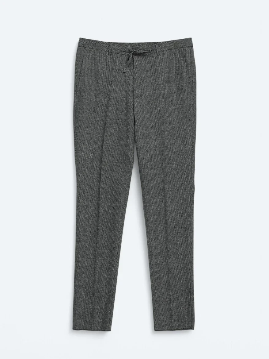 Hard Coal Plain Comfort Fit Wool Blended Suit - 2