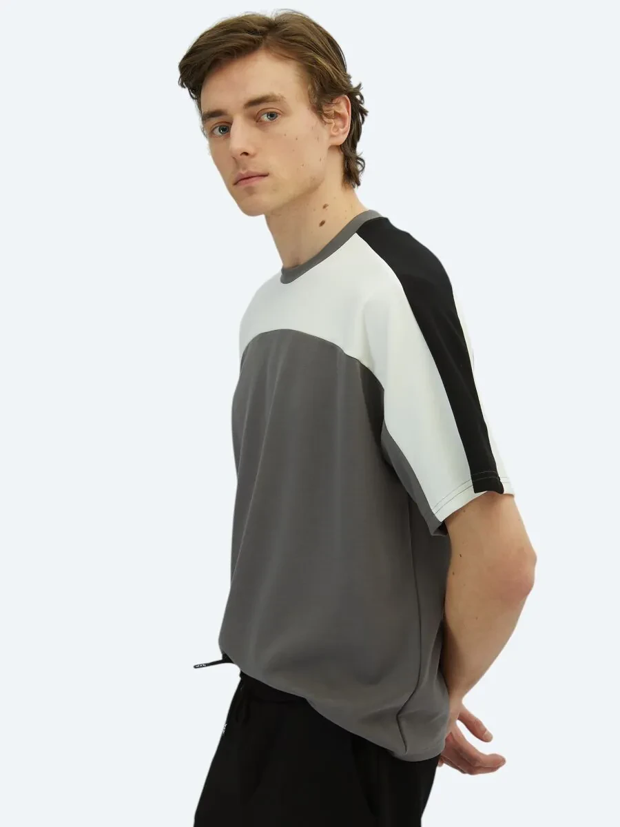 Hard Coal Plain Crew Neck T-Shirt - 5
