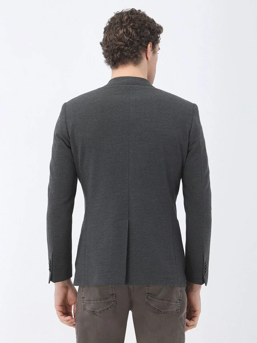 Hard Coal Plain Modern Fit Jacket - 5