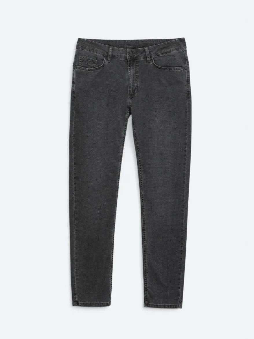Hard Coal Slim Fit Denim Cotton Blended Trousers - 5