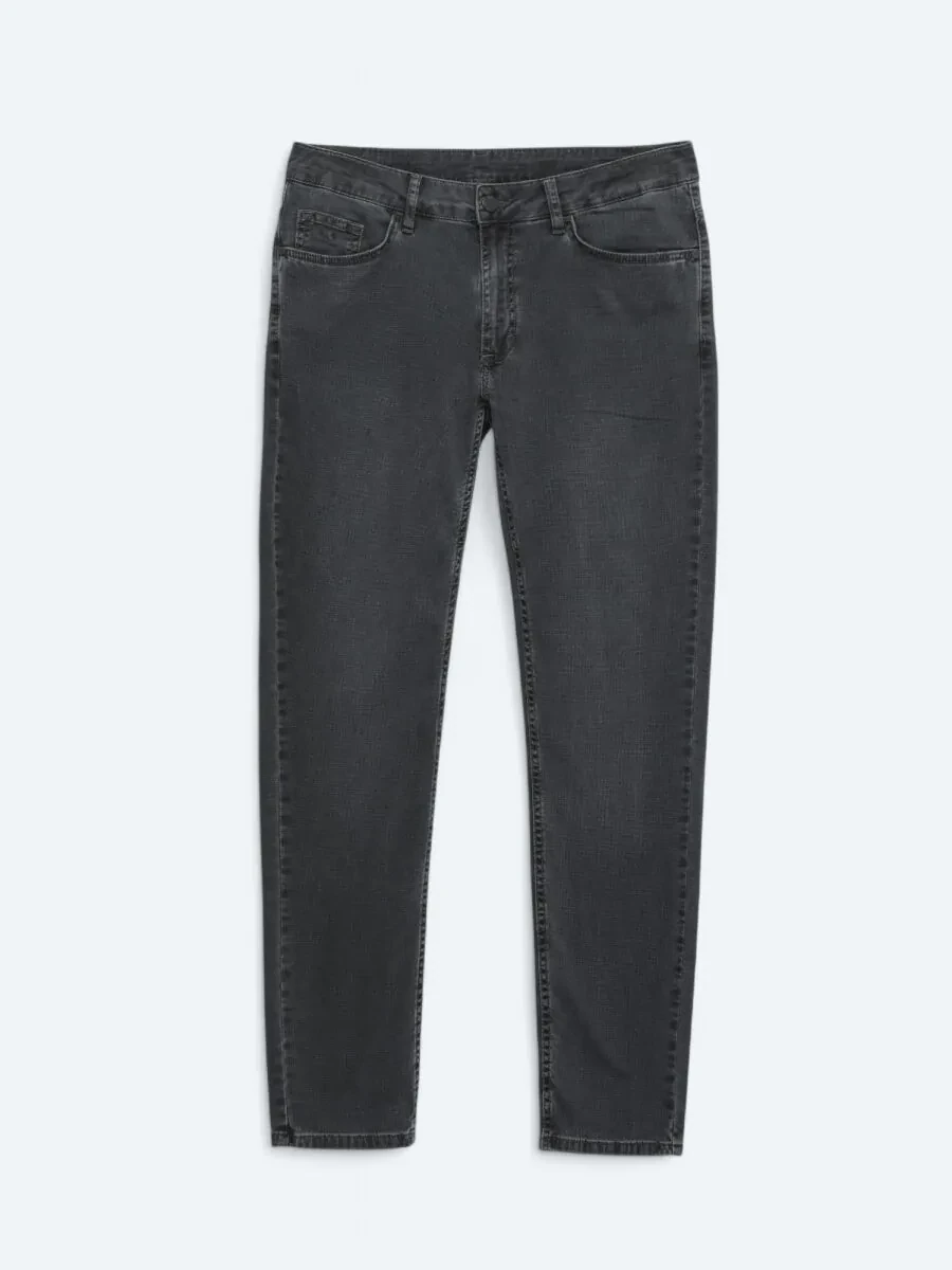 Hard Coal Slim Fit Denim Cotton Blended Trousers - 5