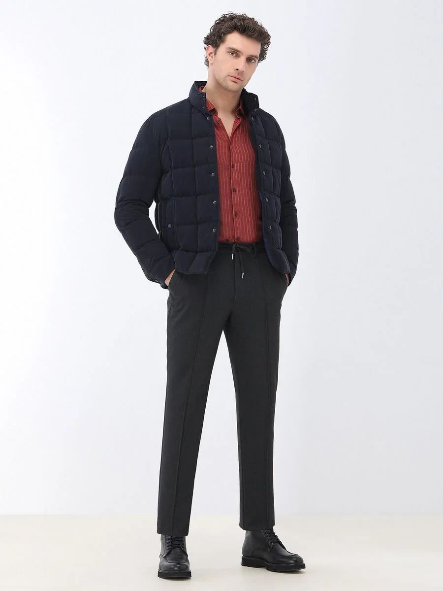 Hard Coal Weaving Jogging Fit Casual Trousers - 3
