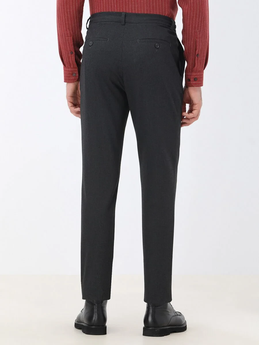 Hard Coal Weaving Jogging Fit Casual Trousers - 5