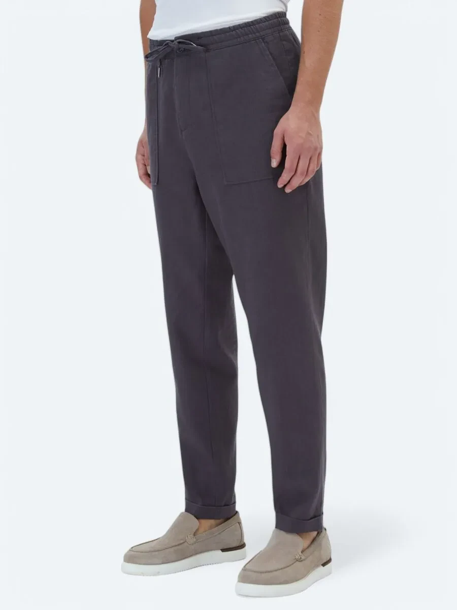 Hard Coal Weaving Jogging Fit Casual Trousers - 2