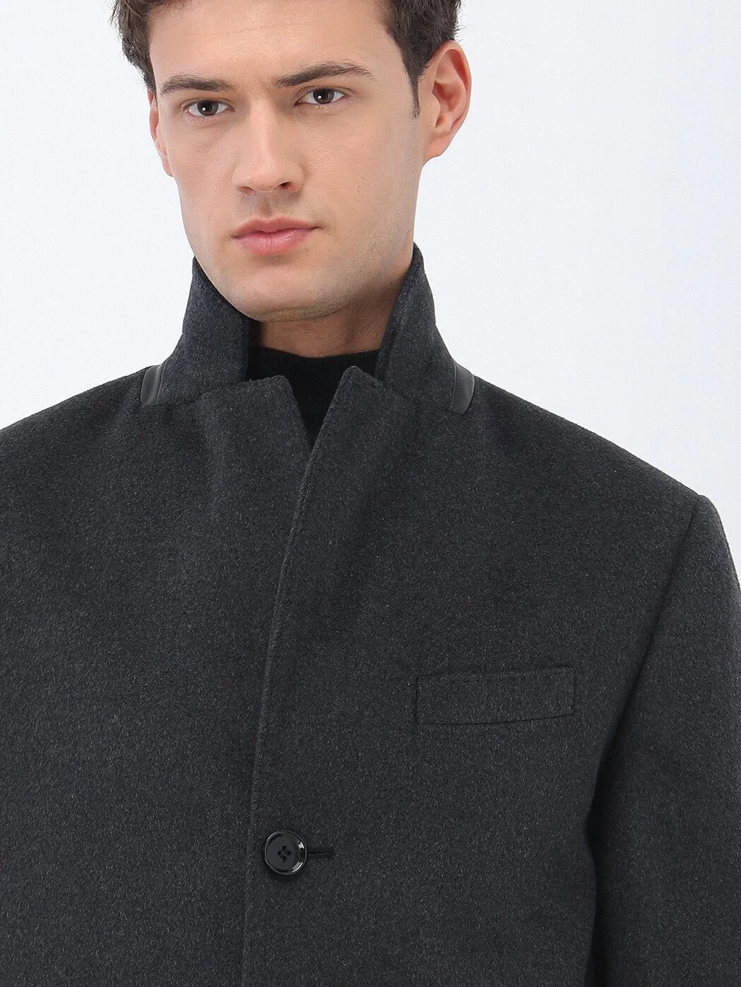 Hard Coal Weaving Overcoat 