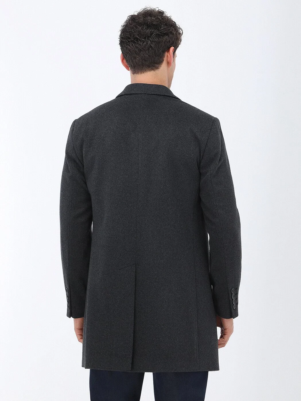 Hard Coal Weaving Overcoat - 6
