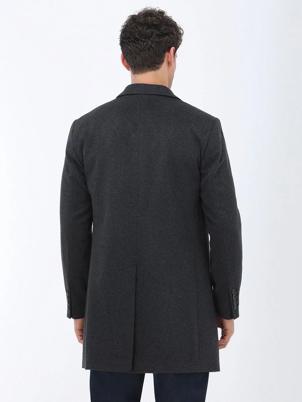 Hard Coal Weaving Overcoat - 6