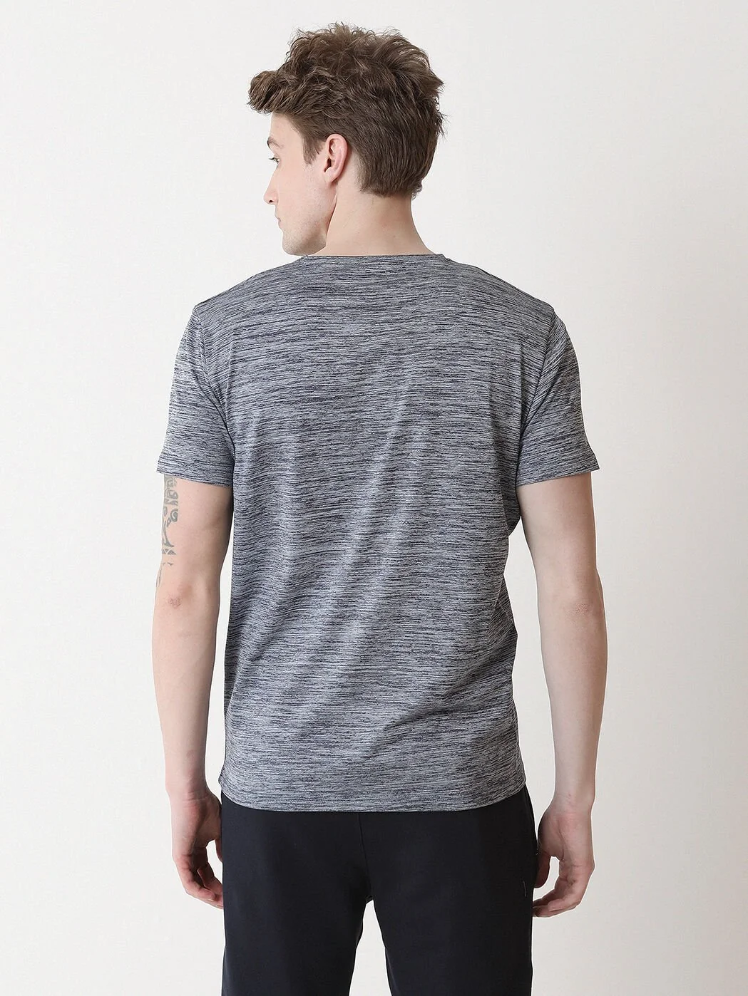 İndigo Bisiklet Yaka T-Shirt - 4
