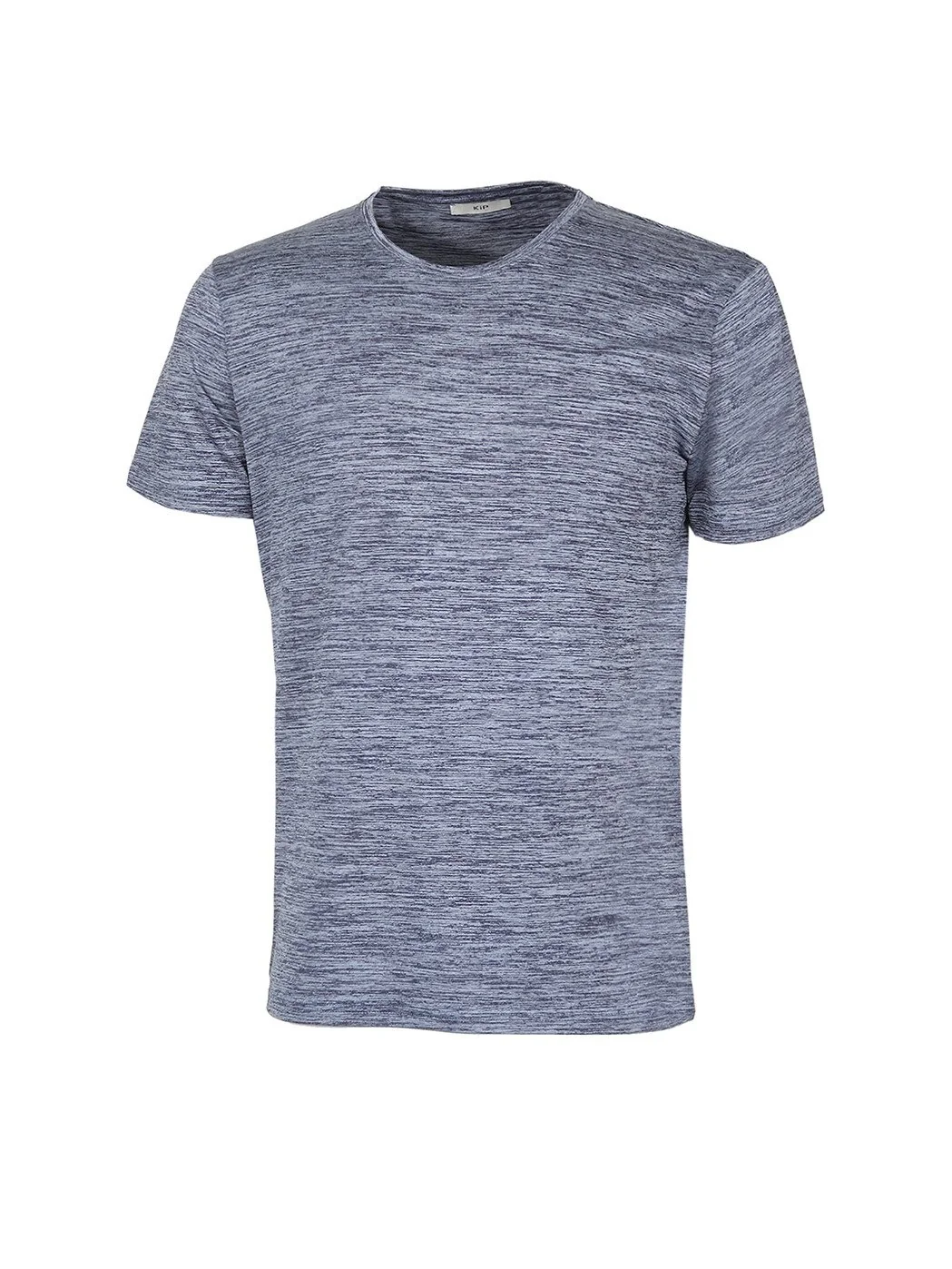 İndigo Bisiklet Yaka T-Shirt - 5