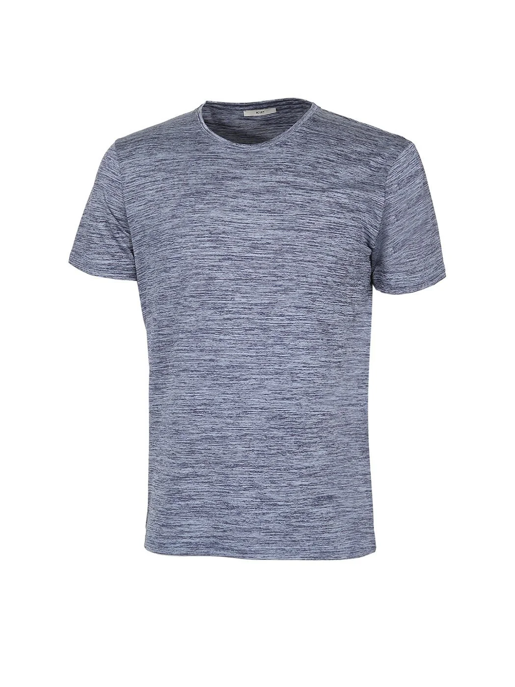 İndigo Bisiklet Yaka T-Shirt - 5
