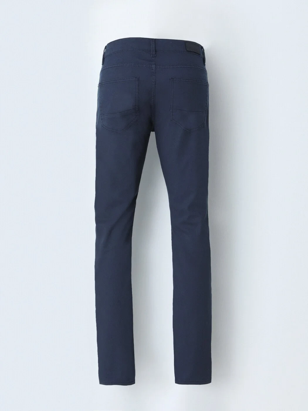 İndigo Dokuma Slim Fit Casual Pamuk Karışımlı Pantolon - 3