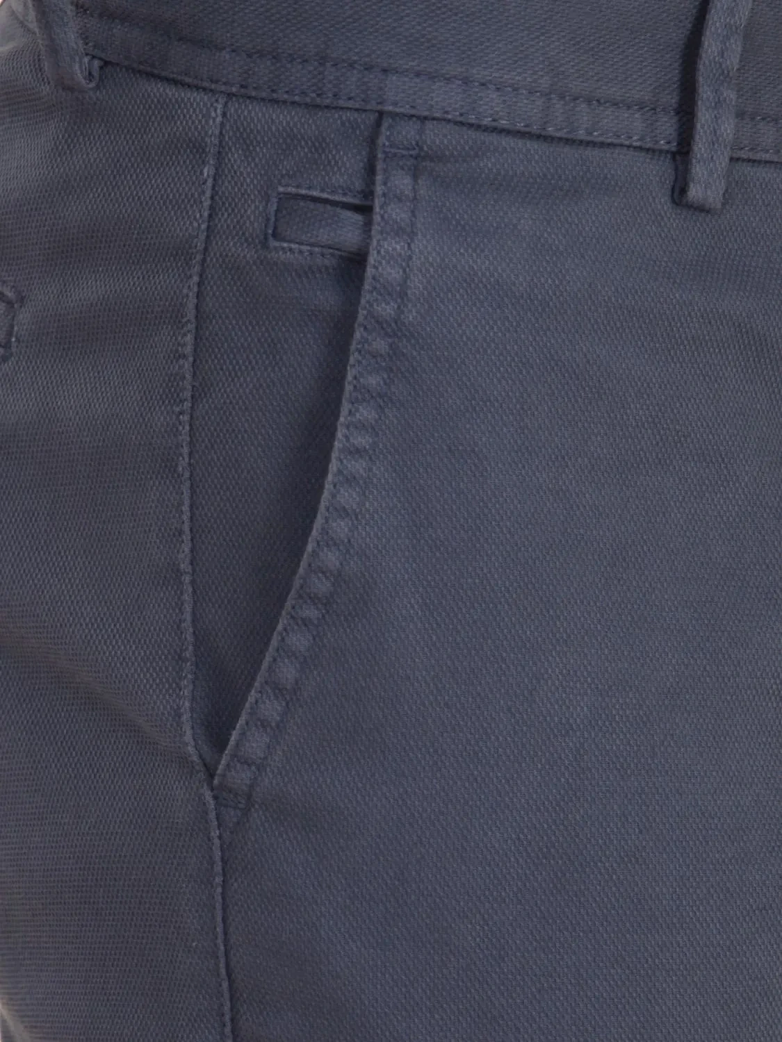 İndigo Düz Dokuma Regular Fit Casual Pamuk Karışımlı Pantolon - 4
