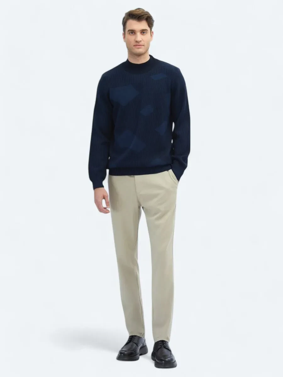 Indigo Knitwear Sweatshirt - 2