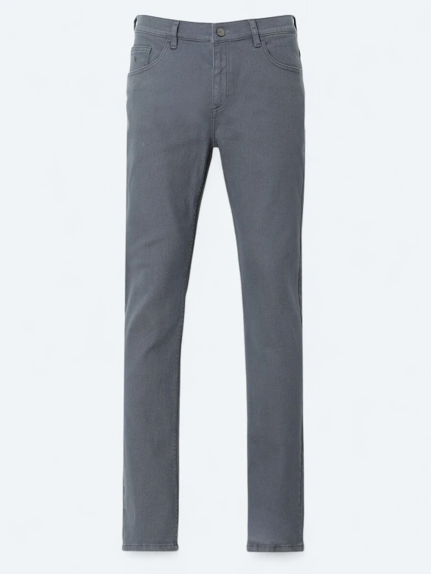 İndigo Slim Fit Denim Pamuk Karışımlı Pantolon - 5