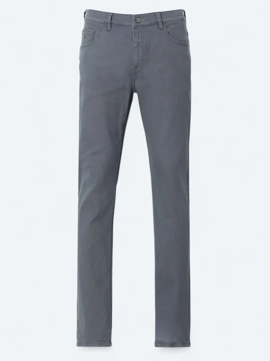 İndigo Slim Fit Denim Pamuk Karışımlı Pantolon - 5
