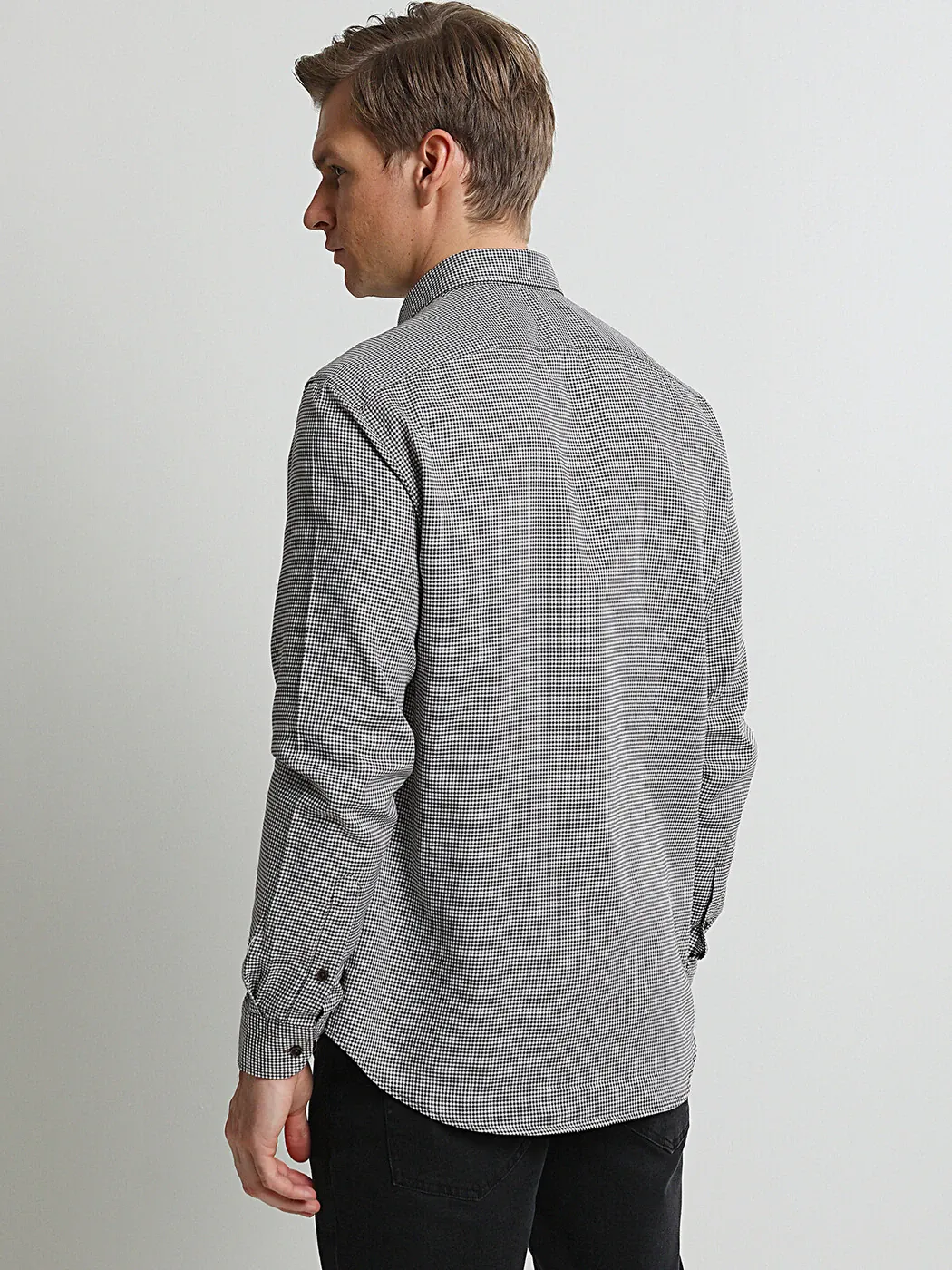 Kahverengi Regular Fit Dokuma Casual %100 Pamuk Gömlek - 4