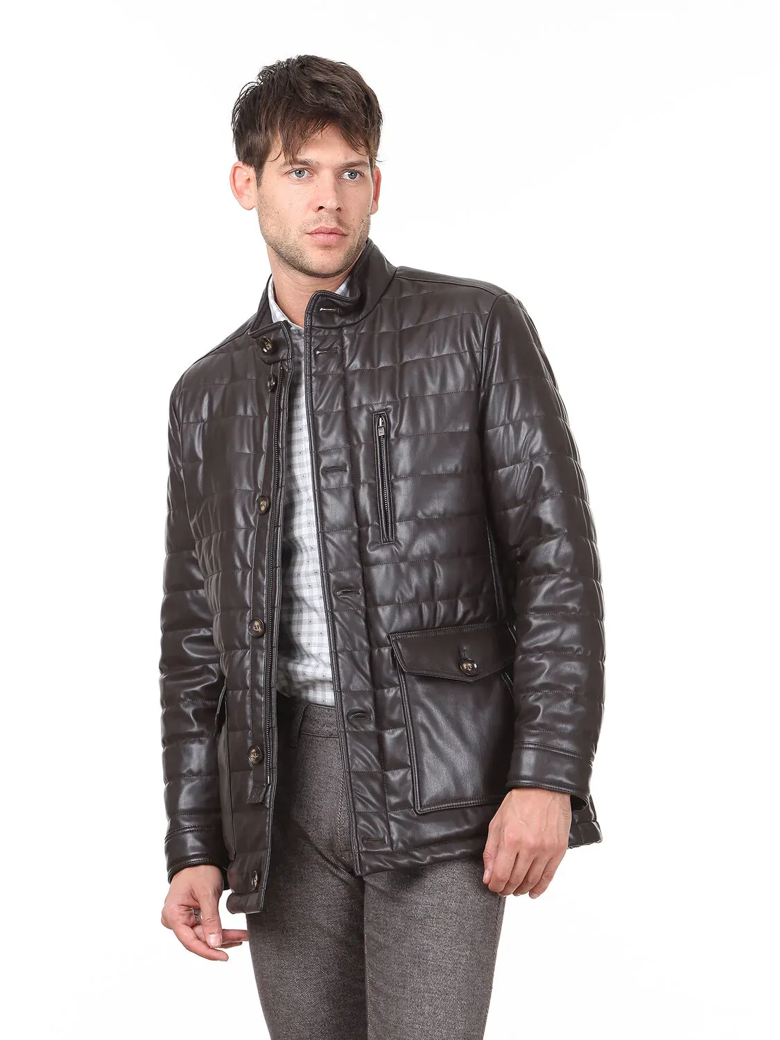 Kahverengi Regular Fit Spor Ceket - 1